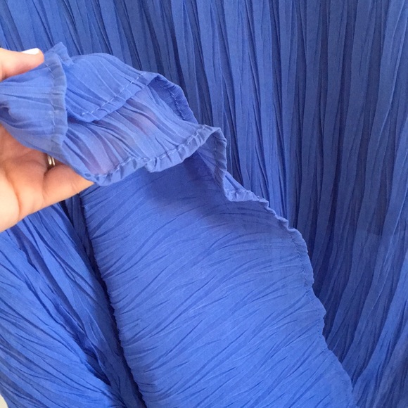 Lilac maxi dress. Sheer with mini underskirt - Picture 3 of 3